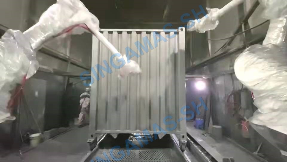 集裝箱底漆自動噴涂車間